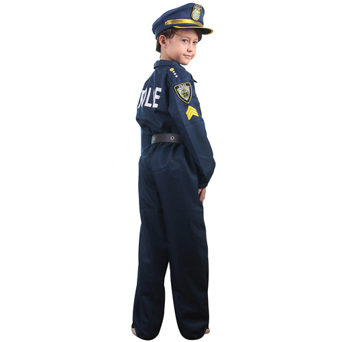 Kids Police Cosplay Kids Game Show Halloween Costume Party Costumes