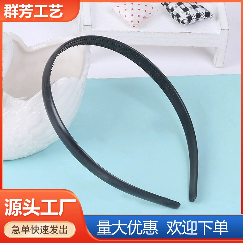 Производитель поставляет корейскую версию пластикового обруча для волос с двойным рядом зубцов 1,0 см, классический практичный женский головной убор, ювелирные изделия.