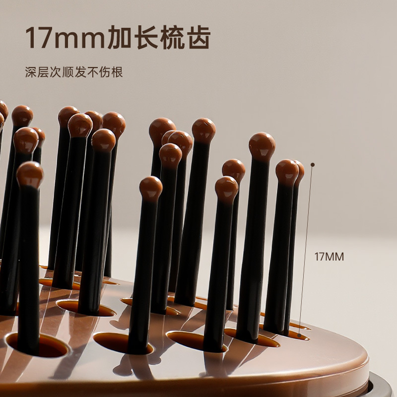 Bydoll peine de la bolsa de aire para mujer peine de masaje de cabello largo peine de cabello rizado cuero cabelludo esponjoso caída del cabello peine grande electrostático de alto valor