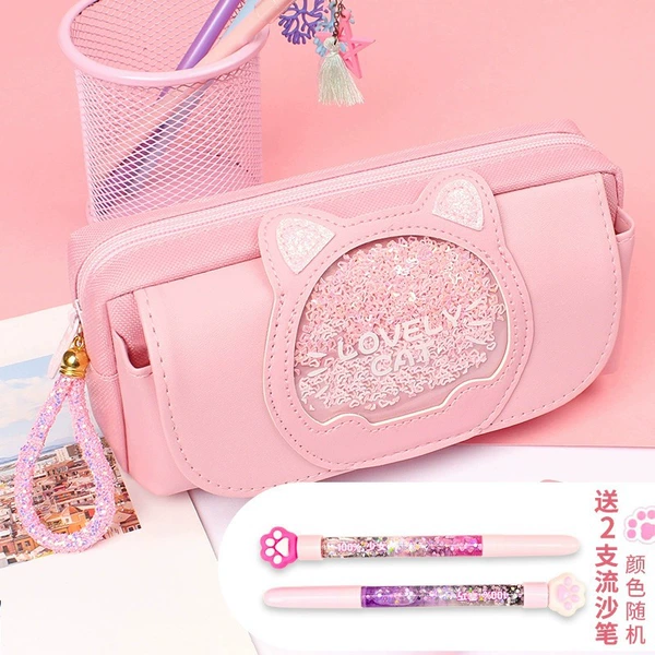 Lovecat丨Pink [Back Mesh]丨Free 2 quicksand pens