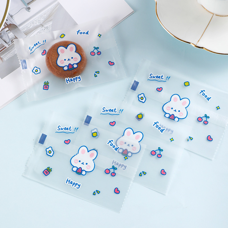 Bolsa de embalaje crujiente de copo de nieve inglesa esmerilada gruesa Bolsa de galletas de azufaifa de leche Bolsa de sellado de galletas de caramelo para hornear al por mayor