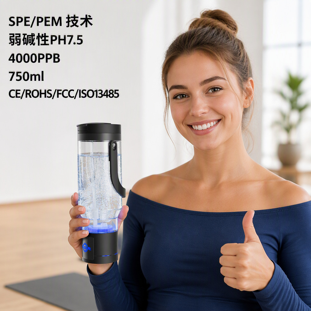 Factory Wholesale Alkaline Hydrogen Water Bottles, Exclusively for Foreign Trade, Hydrogen-Rich Water Cups, Cross-Border E-Commerce Gifts, Hydrogen Water Cups