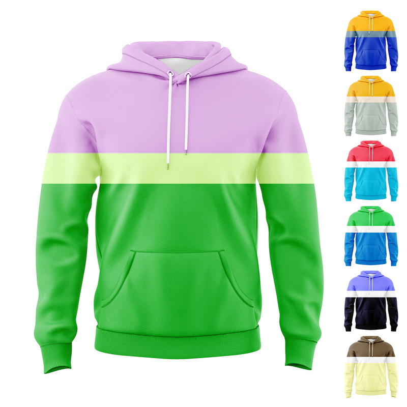 Amazon Independent Site 3D European and American Style Versatile Simple and Stylish Color-Blocked Drawstring Hoodie Men's Sweatshirt Wholesaler Amazon Independent Site 3D European and American Style Versatile Simple and Stylish Color-Blocked Drawstring Hoodie Men's Sweatshirt Wholesaler