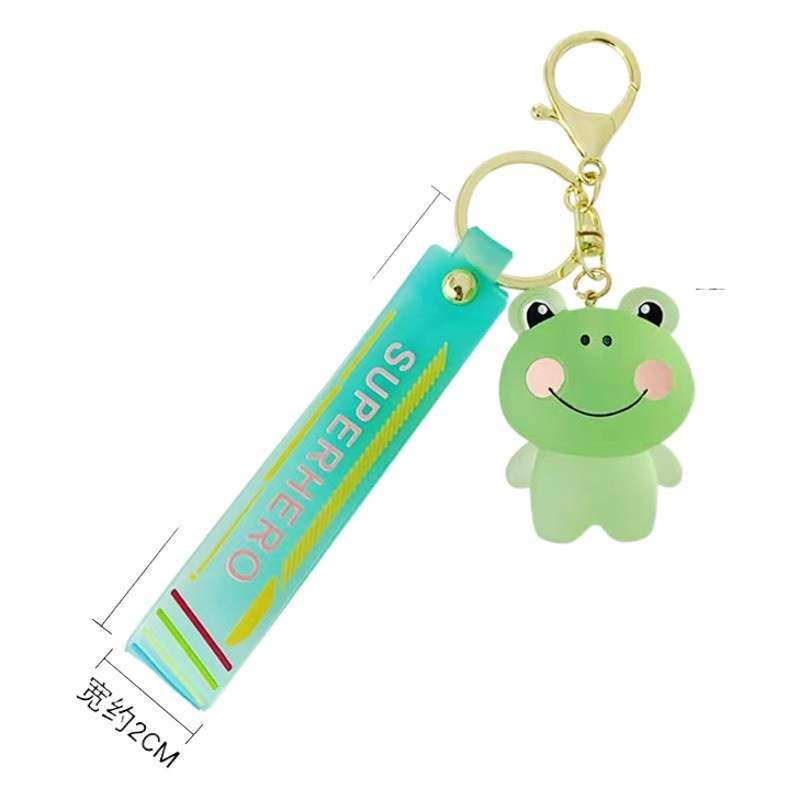 Personalidad creativa cristal Blush animal lindo llavero femenino lindo coche llavero pequeño colgante mochila adornos