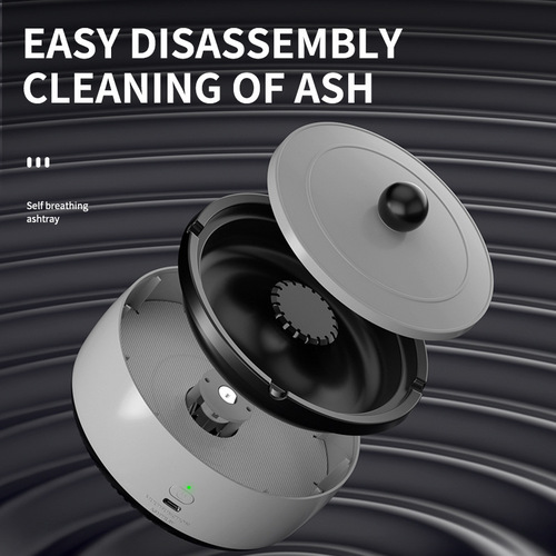 Rechargeable ashtray air purifier for home living room and office car smoking tank to remove second-hand smoke and remove odor