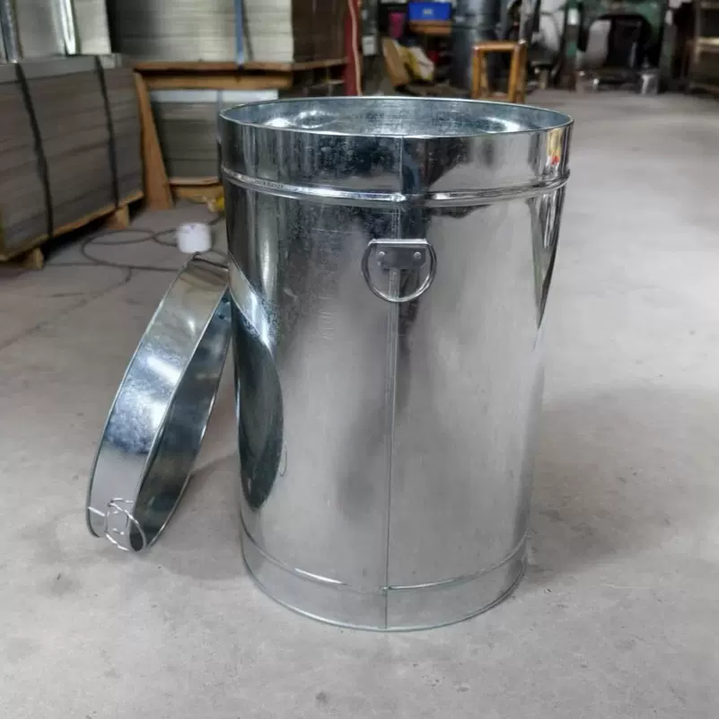 陈皮铁罐大罐五斤十斤圆桶茶叶罐子大罐白铁皮小青柑普洱陈皮茶罐