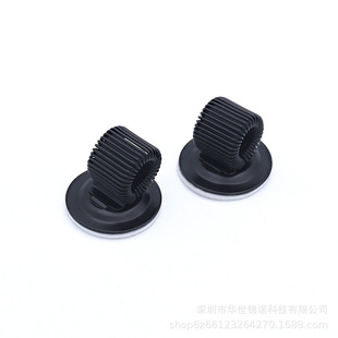 Hardware spring pen holder non-rotating pen holder black with glue simple all-match multifunctional portable pen holder 20mm