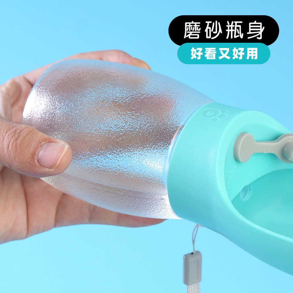 Ventas transfronterizas calientes de perro acompañante taza de agua de alimentación de agua potable al aire libre botella de agua portátil de gran capacidad