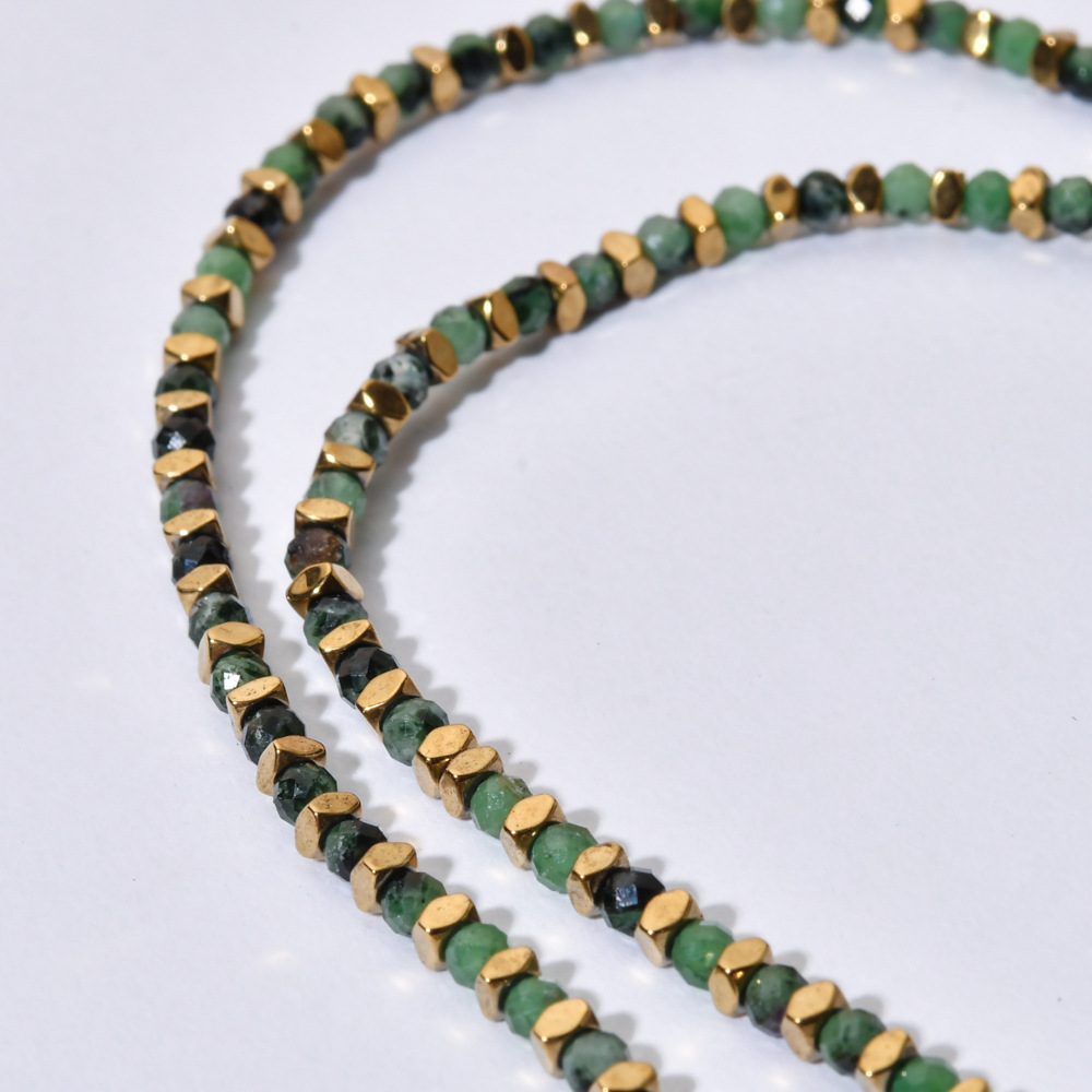 Beach, Tea Party Occasion 304 Stainless Steel, Freshwater Pearl, Tourmaline Material Elegant Streetwear Geometric 304 Stainless Steel Freshwater Pearl Tourmaline Necklace In Bulk