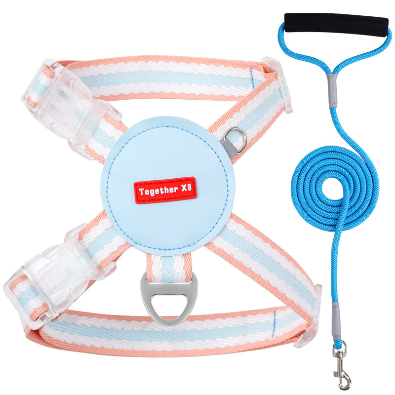 Nueva correa para el pecho para mascotas tipo chaleco correa para gatos cuerda al por mayor cuerda de tracción reflectante para gatos cuerda de tracción para mascotas
