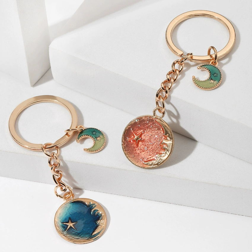 Creative starry sky for beloved, keychain, metal fresh accessory