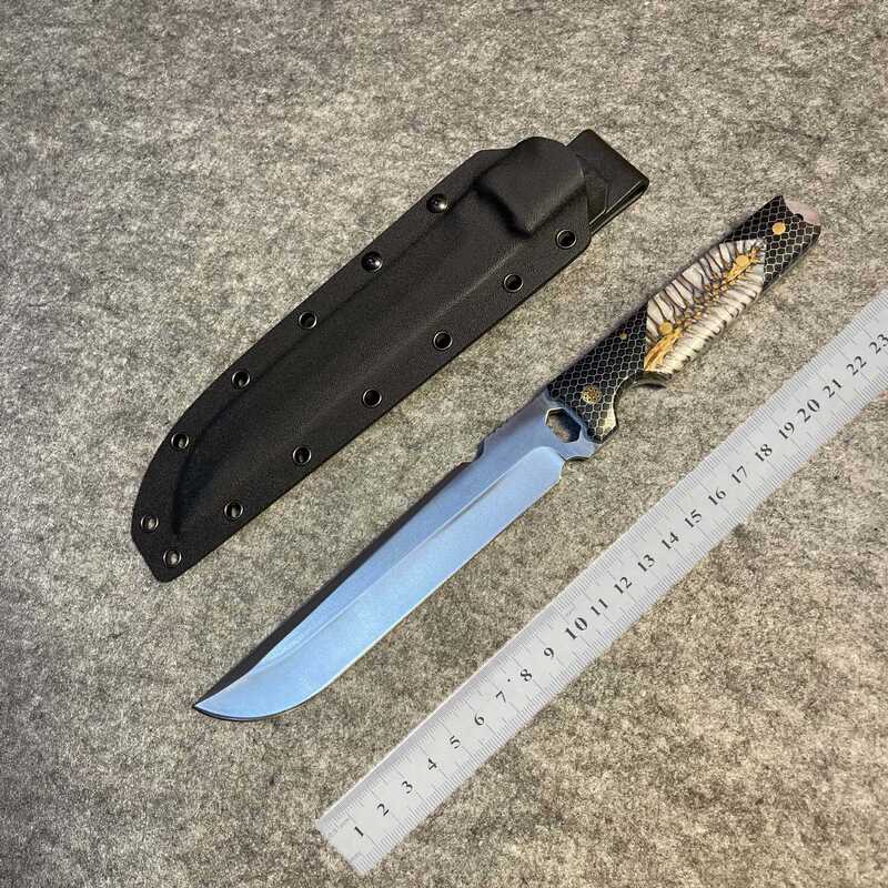野营便携高硬度刀具防身求生砍骨头用刀冷兵器露营锻打重型砍骨刀|undefined