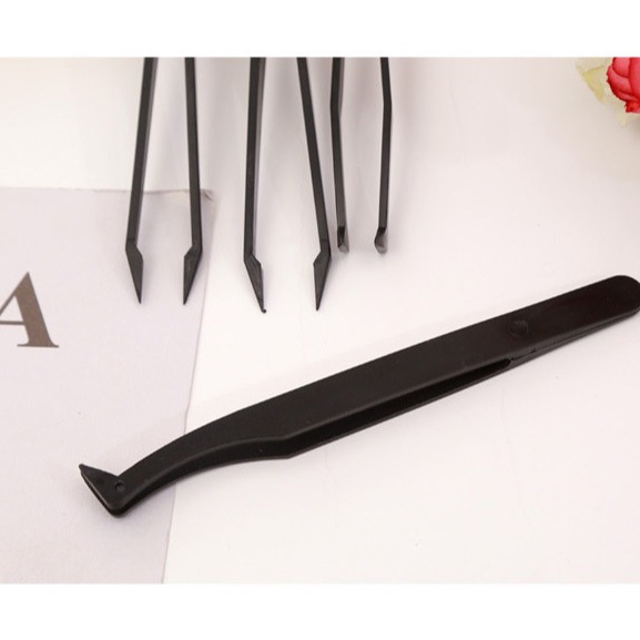 Pestañas rizador arte gadget orden con pequeño espejo pinzas para los clientes