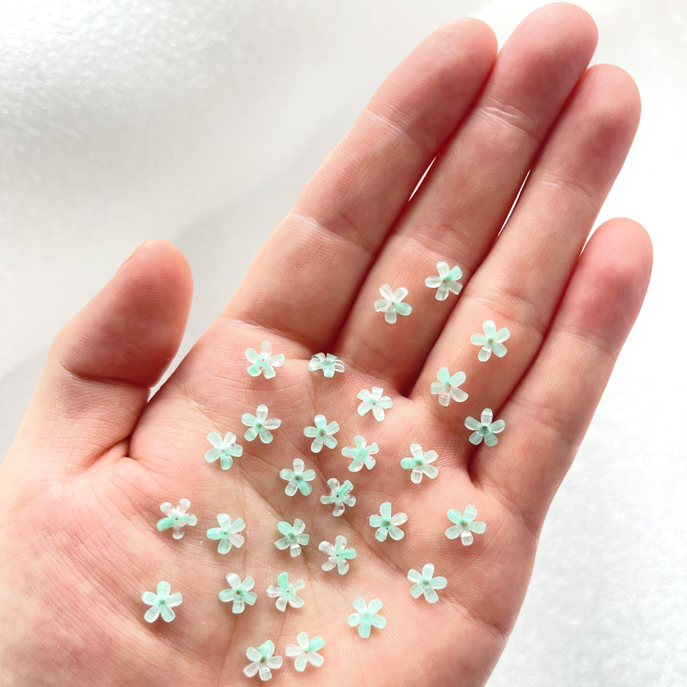 S-188-7mm 라이트 그린 다섯 꽃잎 꽃