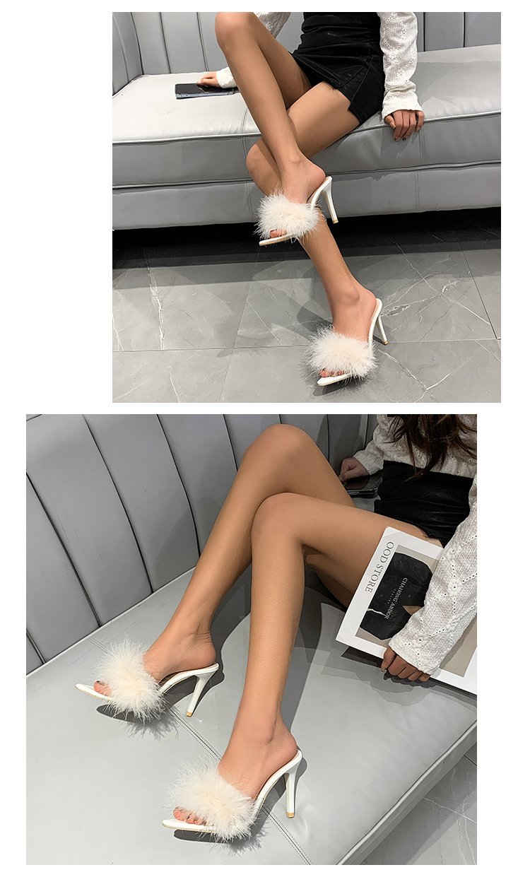 Women's Casual Sexy Solid Color Point Toe High Heel Sandals display picture 9