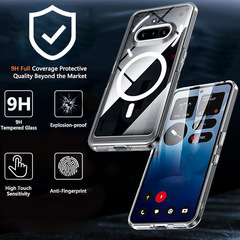 NothingPhone3apro 携帯電話ケースに適しています。指紋防止、落下防止、黄ばみなし、透明ケース、NP3 磁気吸着ケース