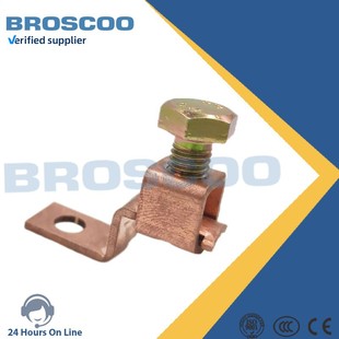 Bolt Clamp Grounding Rod Manufacturer Direct Sales Copper Wiring Clamp Brass Bending Clamp Power Fittings Special-Shaped Clamp