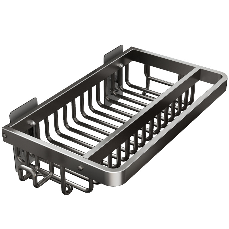 Rack de pañuelos de cocina Rack de almacenamiento Rack de almacenamiento sin agujeros Rack de almacenamiento tipo pared Rack de condimentos Cesta de drenaje doméstica
