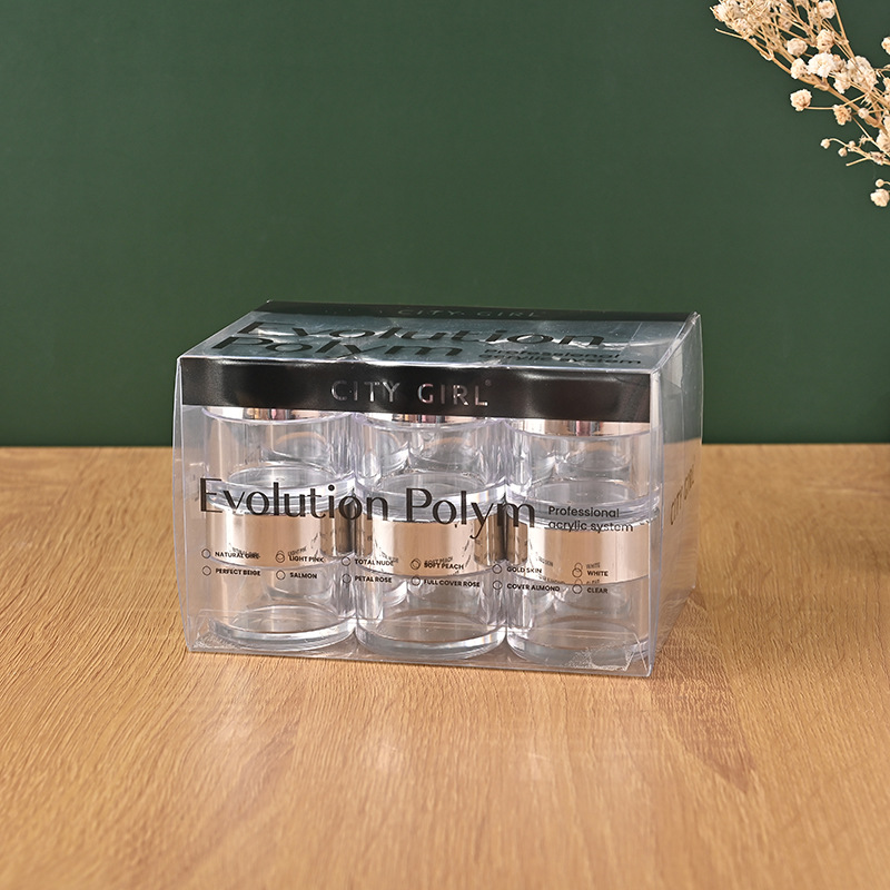uv彩印磨砂食品包装盒pet pvc透明方形盒 塑料瓶包装透明折叠盒