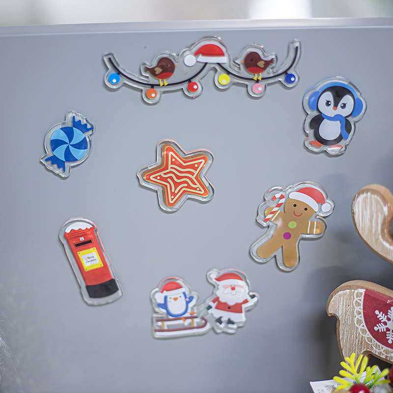 Customizado pegatinas de vidrio de Navidad PVC automóvil pegatinas electrostáticas ventanas pegatinas de puertas suministro de impresión al por mayor