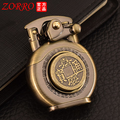Zorro Kerosene Lighter 620 Bronze Brushed Rocker Arm, Relaxing Revolving Handle – Collectible Craftsmanship Lighter for Wholesale