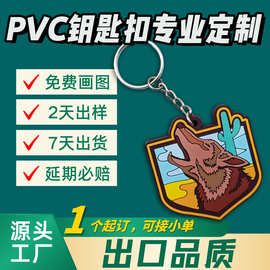PVC钥匙扣定制软胶钥匙链活动促销小礼品汽车钥匙圈包包挂饰