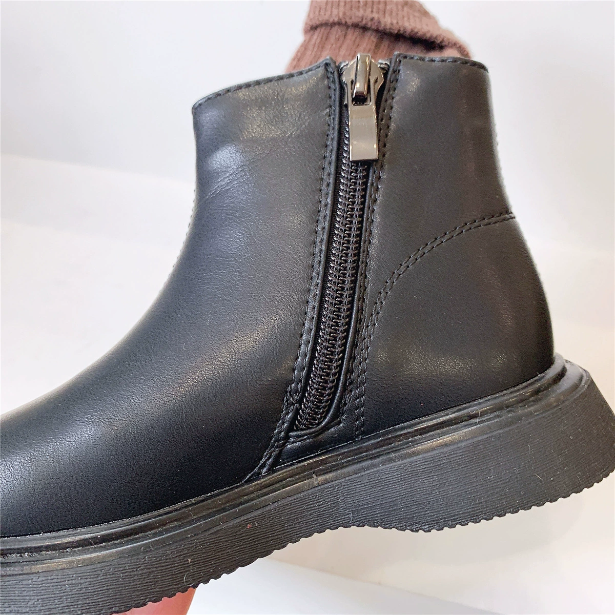 Children's low boots Martens, boys spring/fall 2022, black — sizes 21–37