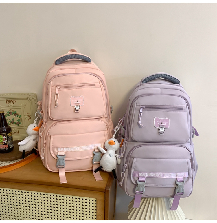 Exquisite schoolbag, large-capacity lightweight backpack for both men and women, backpack for 2024 junior high school, senior high school and college students, for commuting undefined