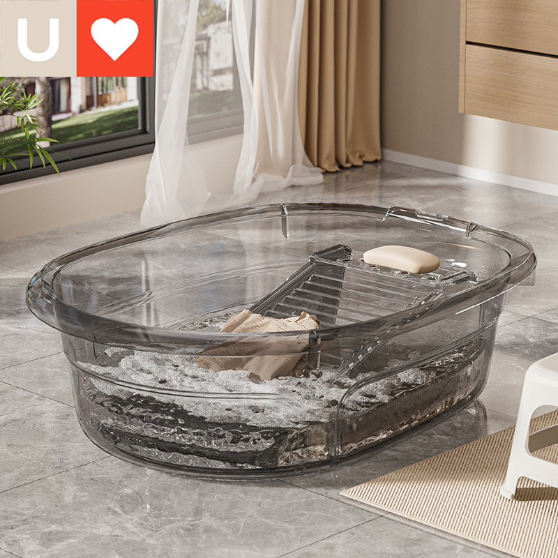 Children's plastic washbasin for laundry for home use for students
