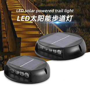 LED solar trail lights outdoor park scenic plank lights colorful outdoor courtyard side luminous aisle lights
