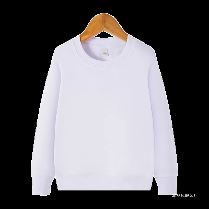 2024秋季新款儿童卫衣男女童韩版圆领套头衫纯色宽松纯色长袖卫衣