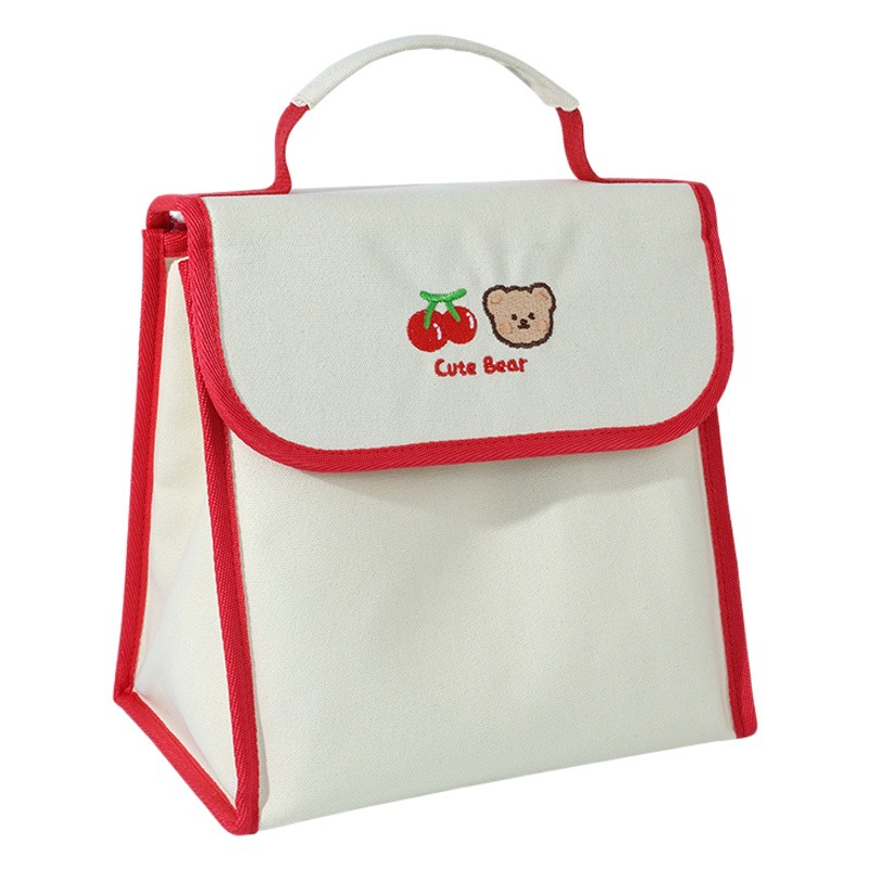 Caja de almuerzo portátil de bolsillo de alto aspecto de gran capacidad almuerzo caja bolsa de almuerzo para estudiantes ins estilo caja de almuerzo bolsa de aislamiento al por mayor