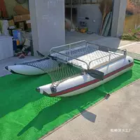 Двухпалубный понтонный катер, платформа для рыболовных сетей, усиленный надувной плот, высокоплотный воздушный мешок, резиновая лодка для приманки
