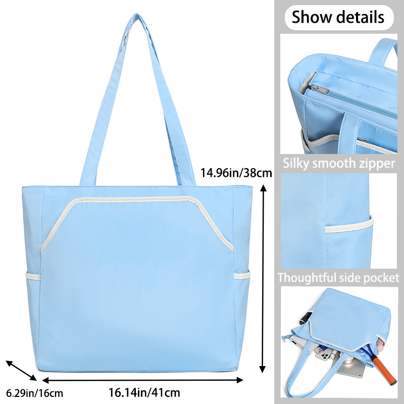 Bolsa de tenis bolsa de deportes al aire libre bolsa de pelota de juego de alto valor facial mujer hombro de gran capacidad un hombro bolsa de bádminton