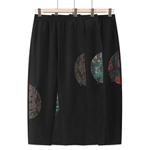 中老年妈妈裤秋冬款加绒保暖棉裤女外穿宽松奶奶装民族风休闲长裤