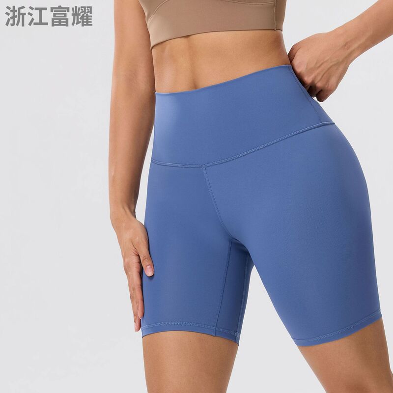 Cross-Border European and American Yoga Pants, Peach High-Waisted Butt-Lifting Tight-Fitting Running Sports Shorts, Yoga Fitness Shorts