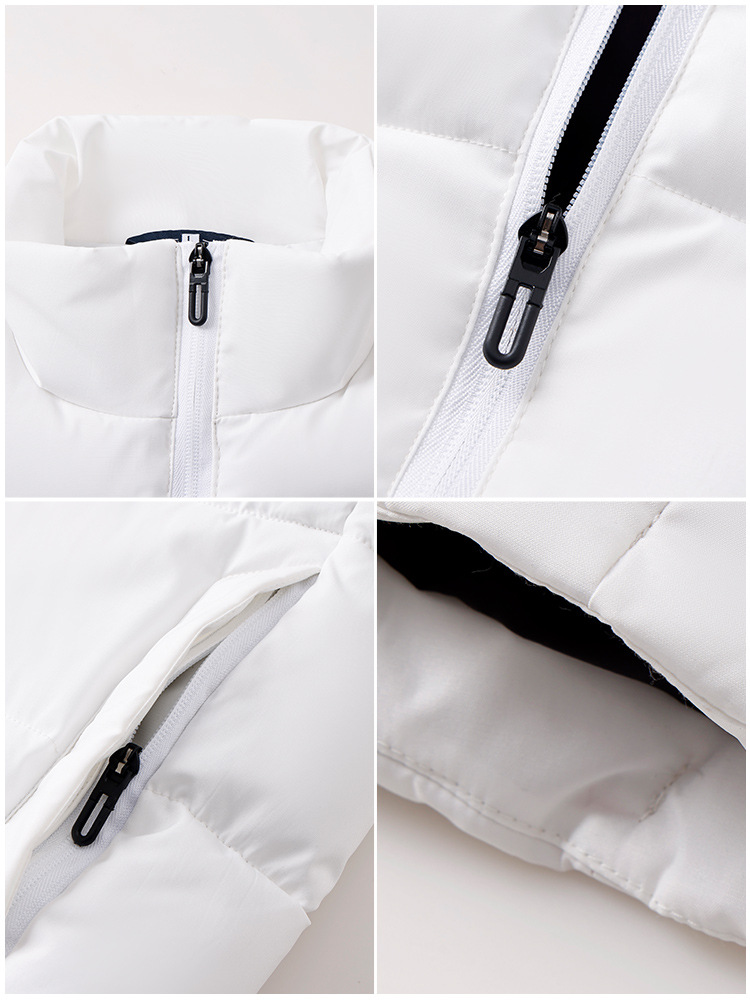 Modas cálidas de cuello de cremallera chaleco personalizado de equipo corporativo chaleco de invierno engrosado chaleco logotipo impresa