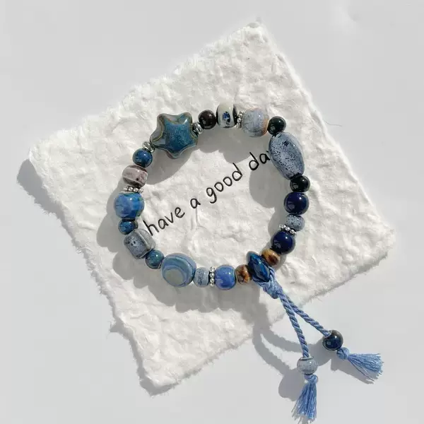 Jingdezhen Ceramic Starry Sky Cute Bracelet, High Aesthetic Value Friendship Bracelet, Super Fairy-Like, Non-Fading, Gift Recommendation