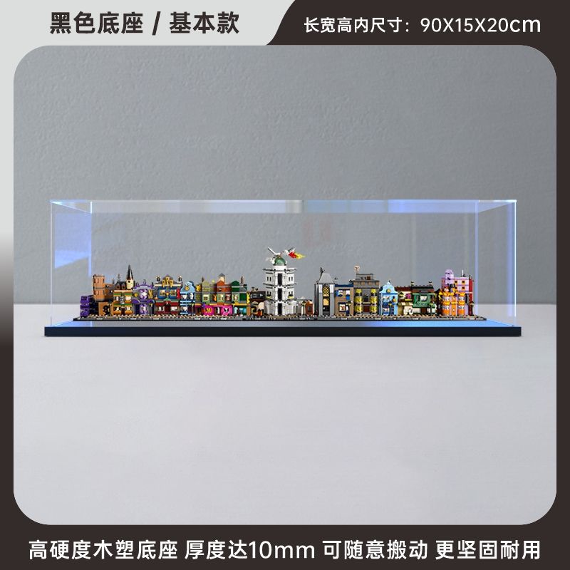 Cover on the black base and open the model