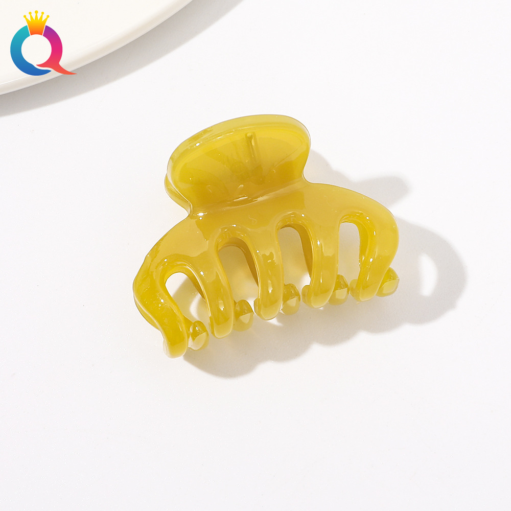 Qiyue jalea coreana pequeña horquilla clip lateral Cabeza trasera updo clip de pelo tamaño pequeño flequillo clip accesorios para el cabello tocado al por mayor