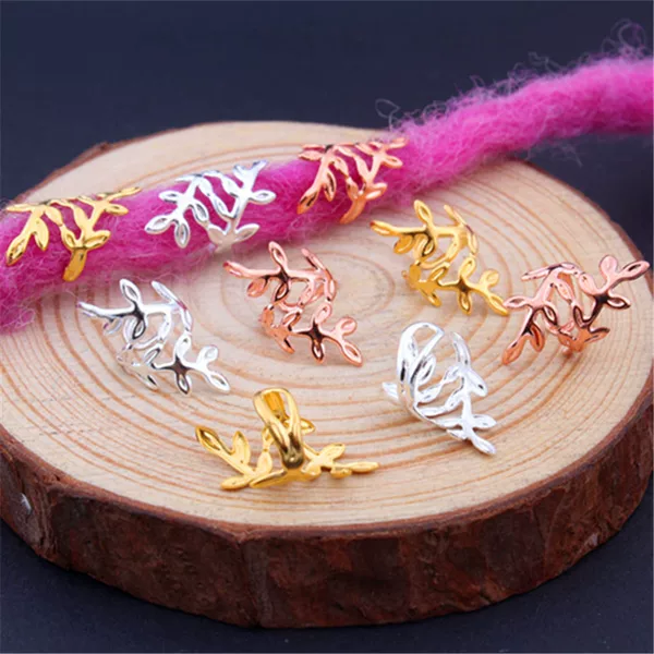 Wig Dirty Braid Jewelry Hair Accessories Girls Braid Hair Decoration Hairpin Hair Ring Handmade DIY Jewelry Leaf Accessories