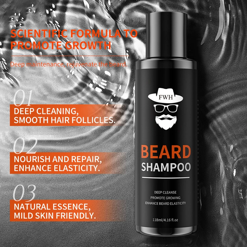 Оптовая продажа: Шампунь для бороды от производителя, для бережного очищения и увлажнения, с контролем жирности, гель-шампунь для ухода за бородой