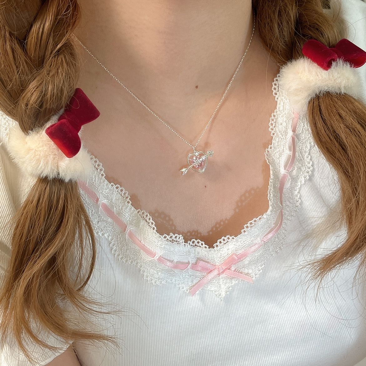 Fashion Heart Shape Alloy Rhinestone Plating Women's Bracelets Necklace display picture 1