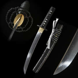 批发龙泉手工一体高硬度日本刀胁差居合道东洋短刀外贸 未开刃