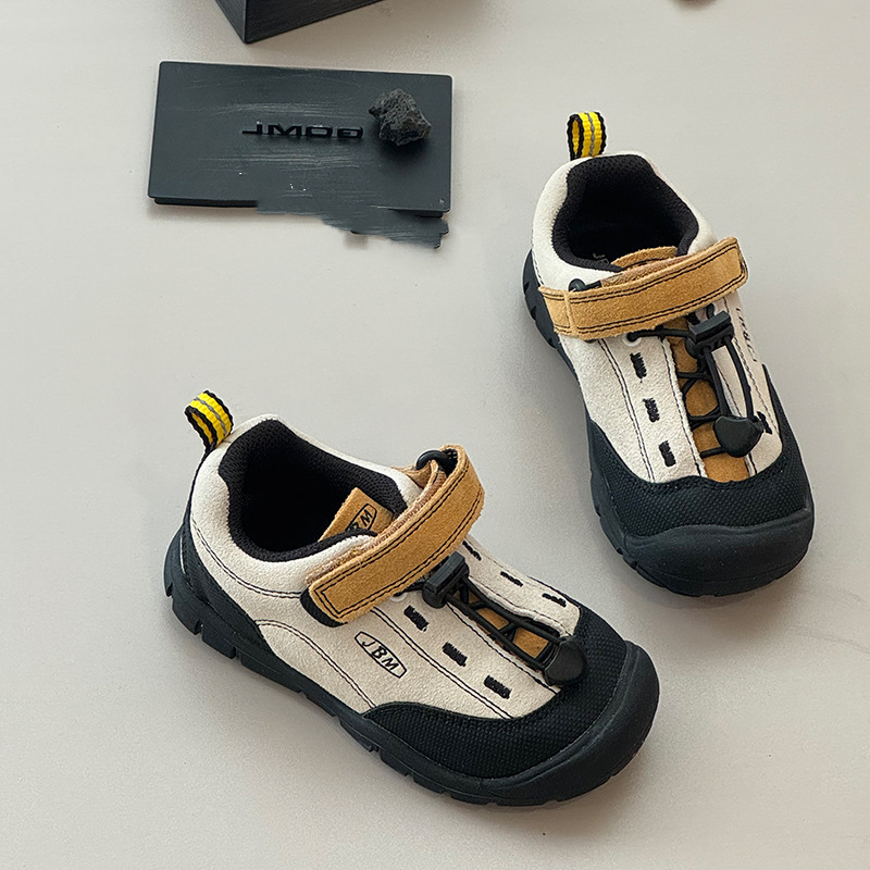 Color Matching Korean Style Autumn Kidsren's Shoes 3-6-12 Years Old Kidsren's Sports Shoes Girls Hiking Shoes Boys Outdoor Shoes Soft Soles