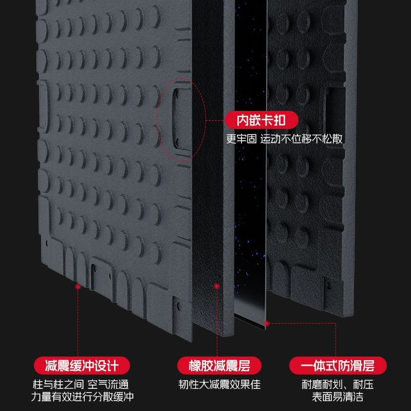 Резиновый коврик для зала, противоударный нескользящий коврик под гантели для коммерческого использования