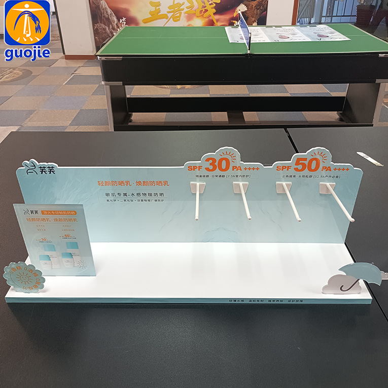 优惠 高清数码写真桌面陈列道具 亚克力化妆品展示台制作