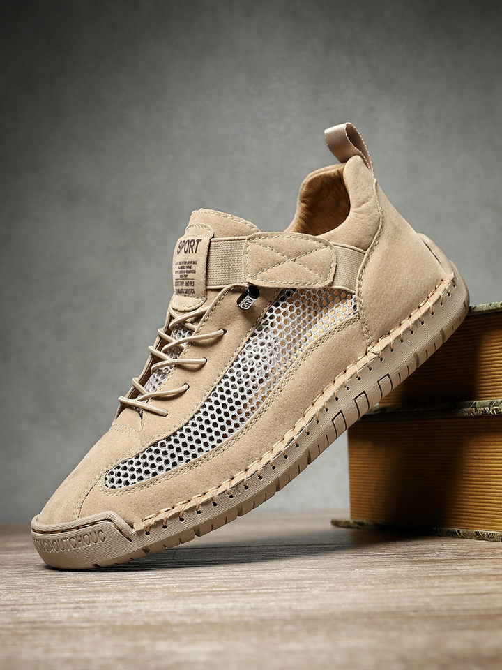 Giày thể thao lưới thoáng khí unisex form rộng phong cách năng động — 9889 màu kaki, 9889 màu trắng, 9889 màu xám, 9889 xanh da trời chi tiết 30