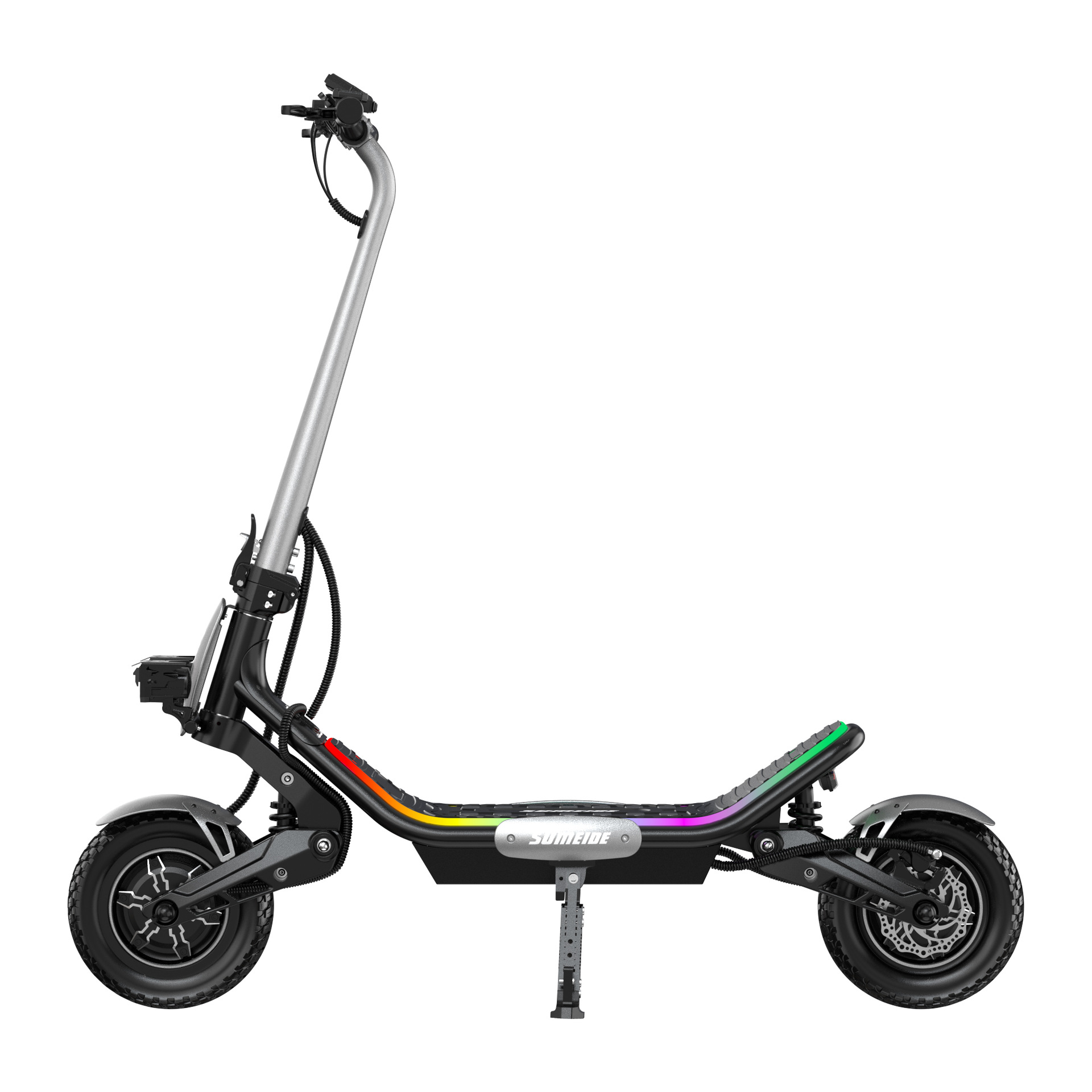 New adult foldable electric scooter with high power, long battery life, portable mini two-wheeled electric vehicle