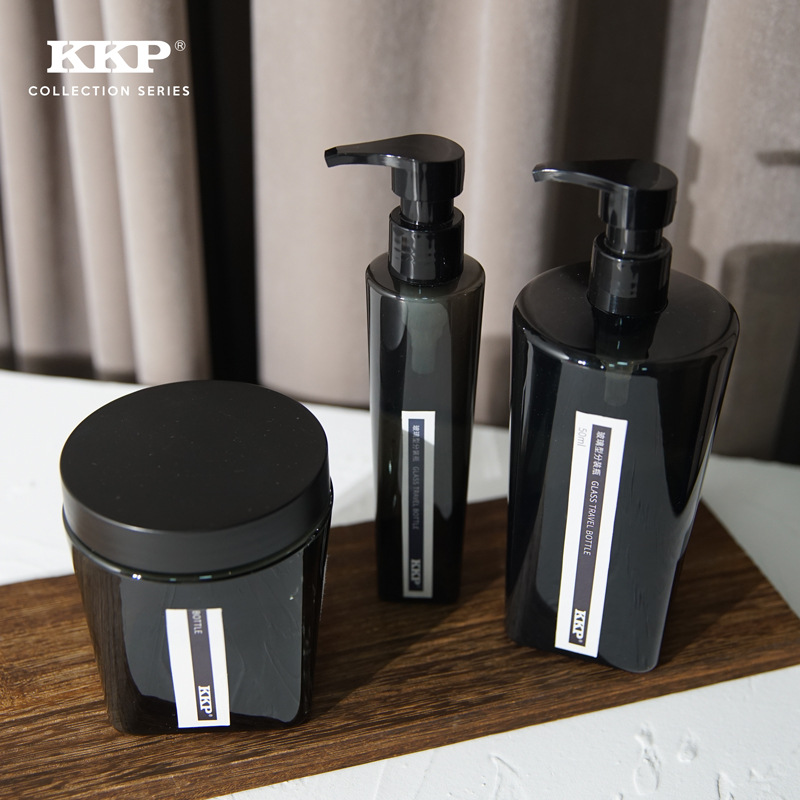 150ml/450ml/500ml/PETG套装洗护瓶 电镀泵 发膜罐